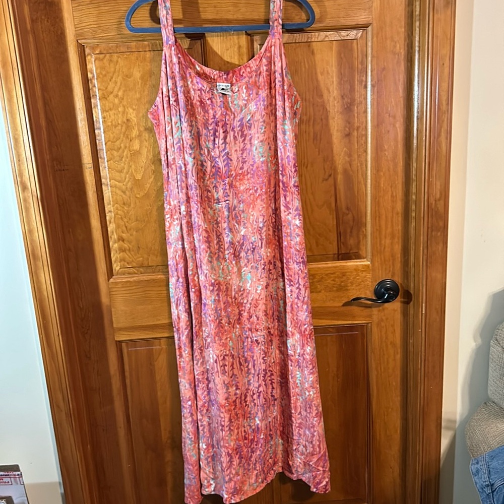 Lost River Sleeveless Maxi Dress W/Back Tie Size Lg-EUC ( VINTAGE 90’s)